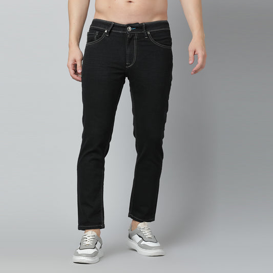 DARK GREY SLIM CROP FIT JEANS