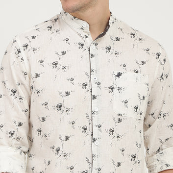 FULL SLEEVES CASUAL LINEN SHIRT