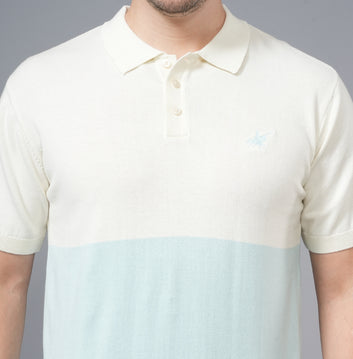 FLAT KNIT COTTON POLO SHIRT