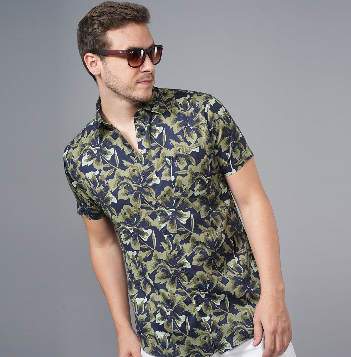 PRINTED HALF SLEEVE CASUAL SHIRT