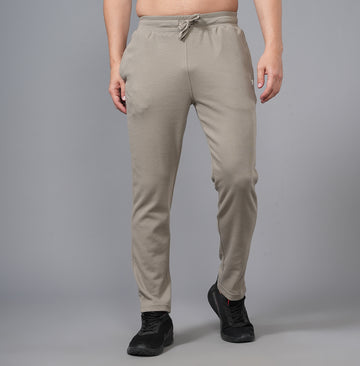 KHAKHI WAFFLE FABRIC JOGGERS