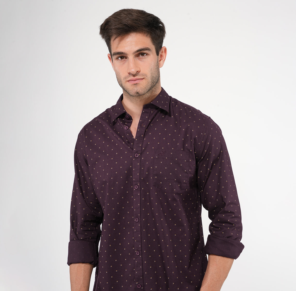 AOP FULL SLEEVES CASUAL COTTON SHIRT