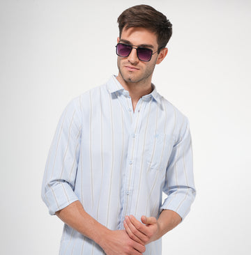 FULL SLEEVES DYED OXFORD COTTON SHIRT