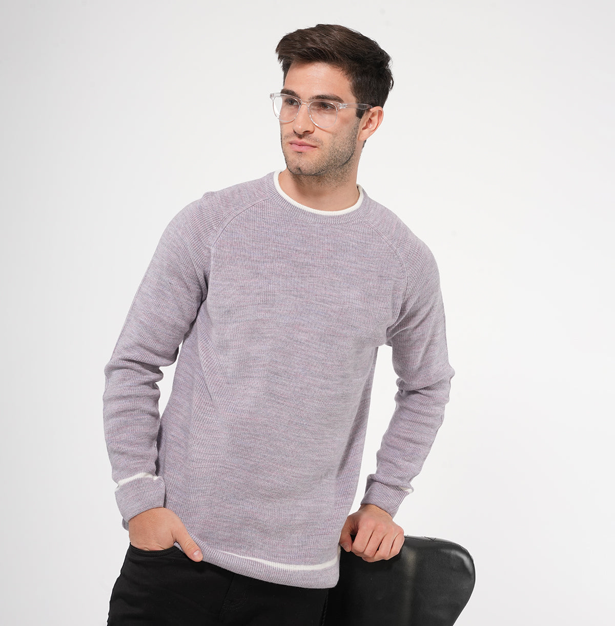 Raglan Half Sleeve Knit Top