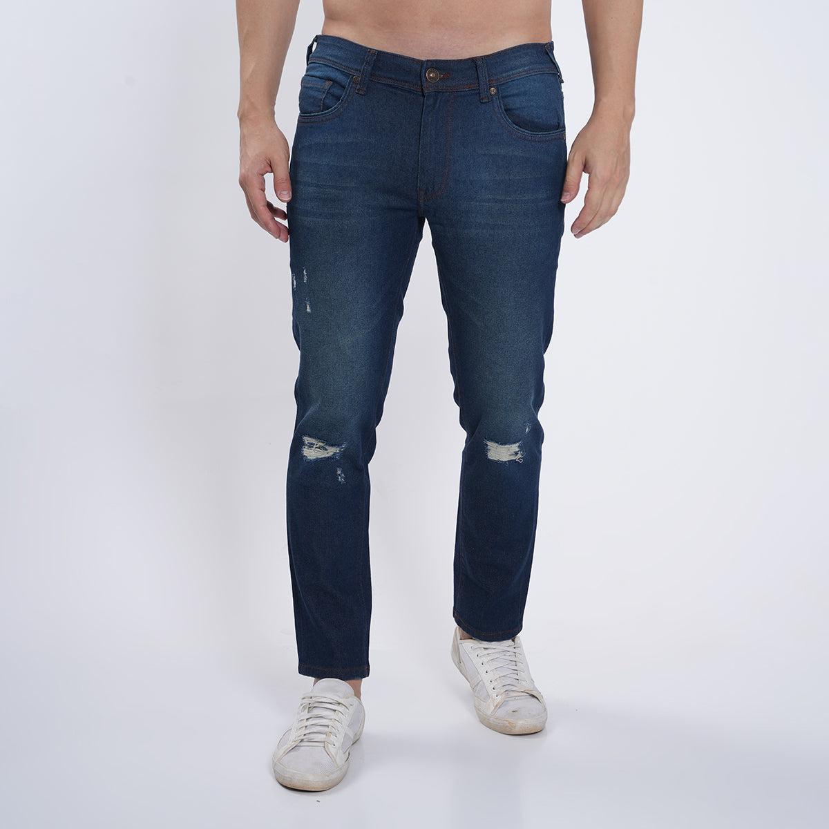 DEEP INDIGO ANKLE SLIM FIT JEANS