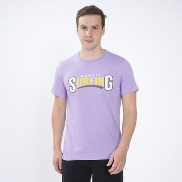 SLIM FIT PRINTED CREW NECK TSHIRT