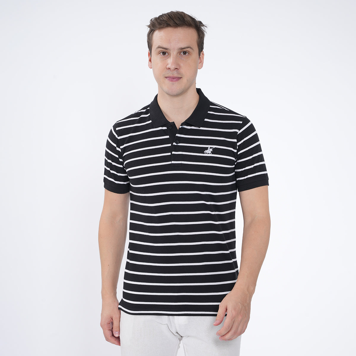 SLIM FIT STRIPER POLO SHIRT