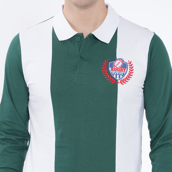 FULL SLEEVES SLIM FIT RUGBY POLO SHIRT