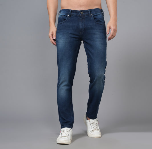 MID INDIGO ANKLE SLIM FIT JEANS