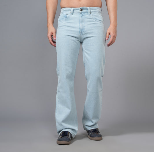 INDIGO SS WASH BOOTCUT JEANS