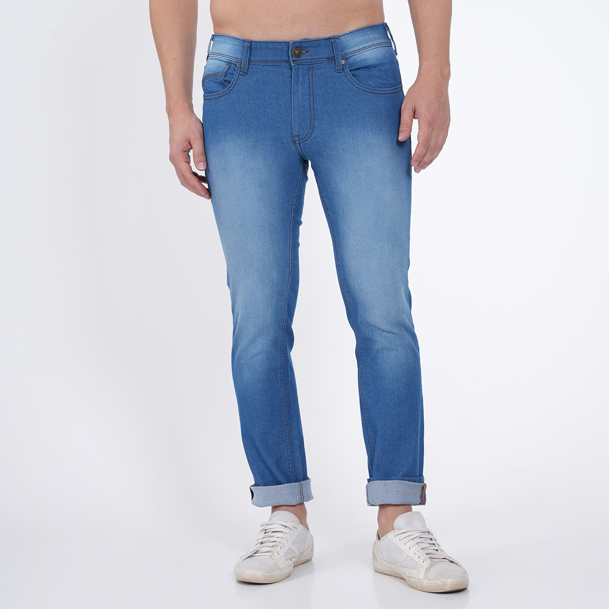 MID INDIGO SLIM FIT JEANS