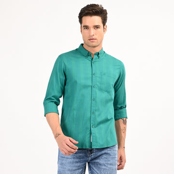 STRIPES FULL SLEEVES SLIM FIT CASUAL SHIRT