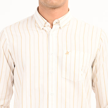 STRIPES FULL SLEEVES SLIM FIT CASUAL SHIRT