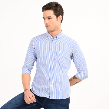 STRIPES FULL SLEEVES SLIM FIT CASUAL SHIRT