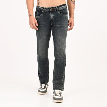 MID INDIGO STRAIGHT FIT JEANS