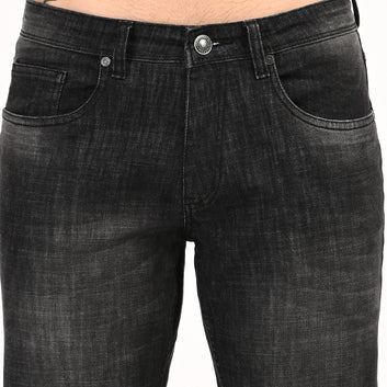 BLACK STRAIGHT FIT JEANS