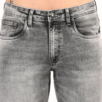 GREY STRAIGHT FIT JEANS