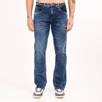 MID INDIGO BOOTCUT JEANS