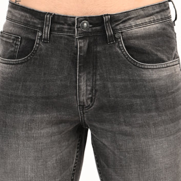 CHARCOAL STRAIGHT FIT JEANS