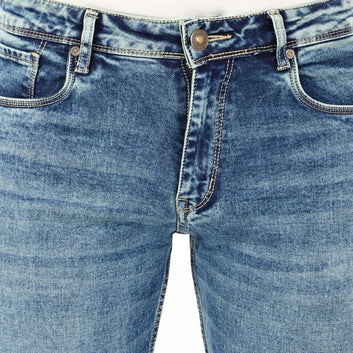 INDIGO YELLOW TINT STRAIGHT FIT DENIM