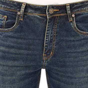 INDIGO GOLD TINT BOOTCUT DENIM