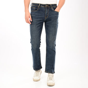 INDIGO GOLD TINT BOOTCUT DENIM
