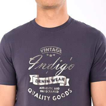 SLIM FIT ROUND NECK COTTON T-SHIRT