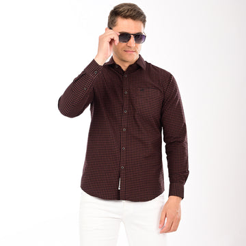CHECKS FULL SLEEVES CASUAL FIT COTTON SHIRT
