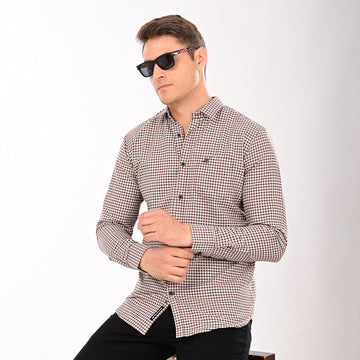 CHECKS FULL SLEEVES CASUAL FIT COTTON SHIRT