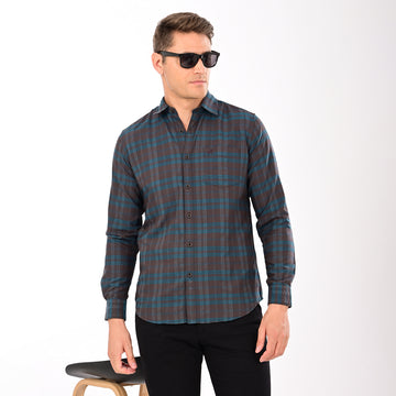CHECKS FULL SLEEVES CASUAL FIT COTTON SHIRT