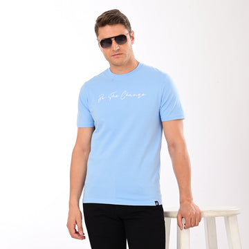 SLIM FIT ROUND NECK COTTON T-SHIRT