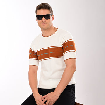 SLIM FIT ROUND NECK COTTON T-SHIRT