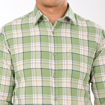 CHECKS FULL SLEEVES CASUAL FIT COTTON SHIRT