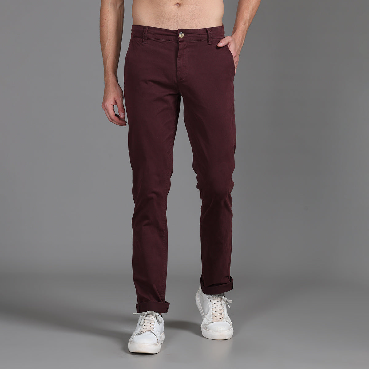 SLIM FIT COTTON CHINOS