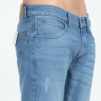 MEDIUM BLUE STRAIGHT FIT JEANS