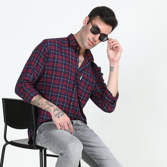 FULL SLEEVES CHECKS CASUAL SHIRT