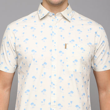 PRINTED HALF SLEEVE CASUAL SHIRT