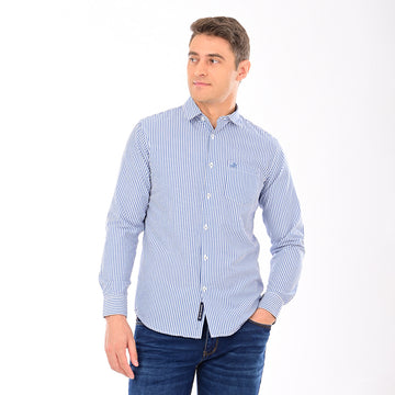 STRIPES FULL SLEEVES CASUAL FIT COTTON SHIRT