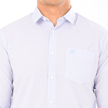 STRIPES FULL SLEEVES CASUAL FIT COTTON SHIRT