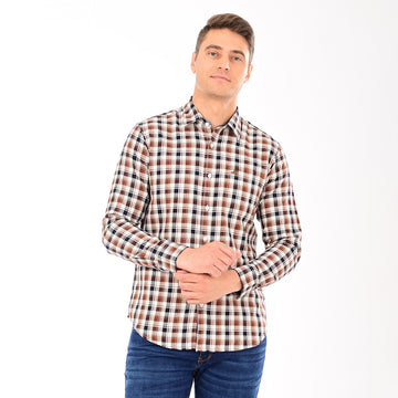 CHECKS FULL SLEEVES CASUAL FIT COTTON SHIRT