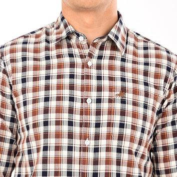 CHECKS FULL SLEEVES CASUAL FIT COTTON SHIRT