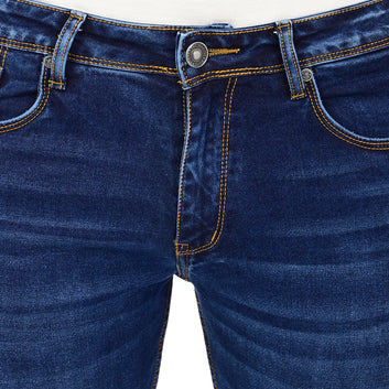 MID INDIGO STRAIGHT FIT DENIM
