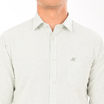 STRIPES FULL SLEEVES CASUAL FIT COTTON SHIRT